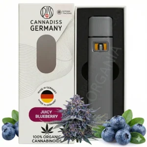Вейп з канабісом Cannadiss Blueberry 1 мл, Smart Sensor, 0% THC — вигляд упаковки
