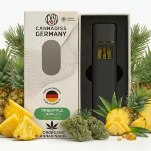 Вейп Pineapple Express 2 мл від Cannadiss, 0% THC — вигляд упаковки
